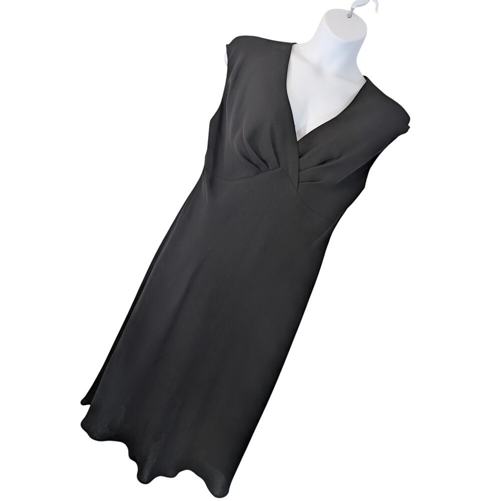 NWOT! JONES NEW YORK! LUXE BLACK CRISS-CROSS BODICE SLEEVELESS DRESS! SZ 16W